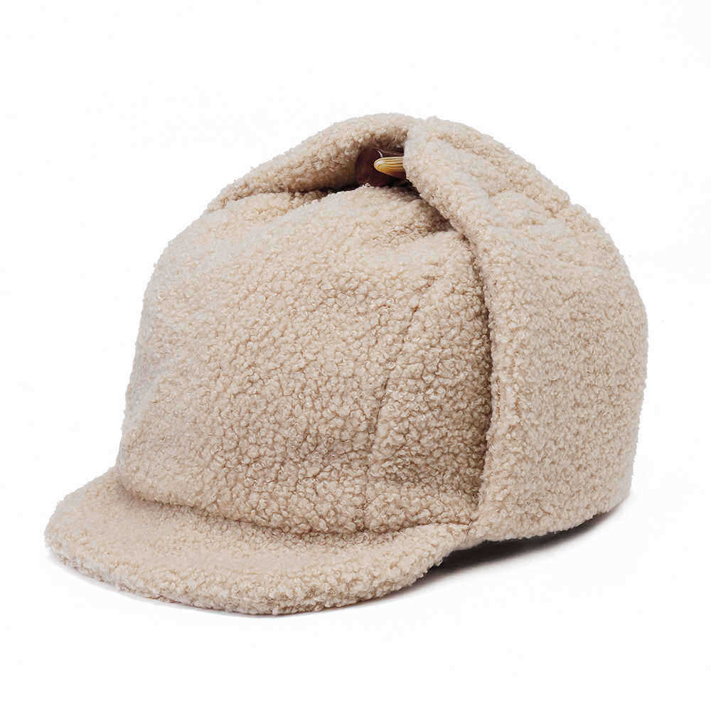 Unisex-Winter-Fashion-Trapper-Hat-Casual-Warm-Cap-Lamb-Velvet-Earmuffs-Hat-1383886