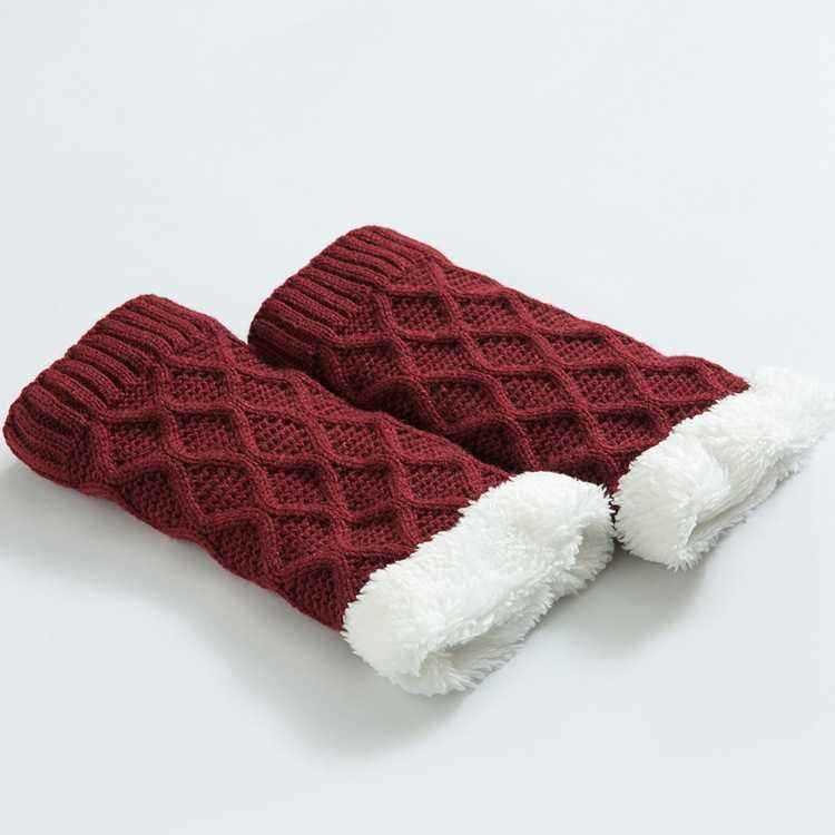 Unisex-Winter-Leg-Warmer-Thicken-Fleece-Liner-Knit-Knee-Pads-Warm-Diamond-Tube-Socks-Boots-Deco-1377864