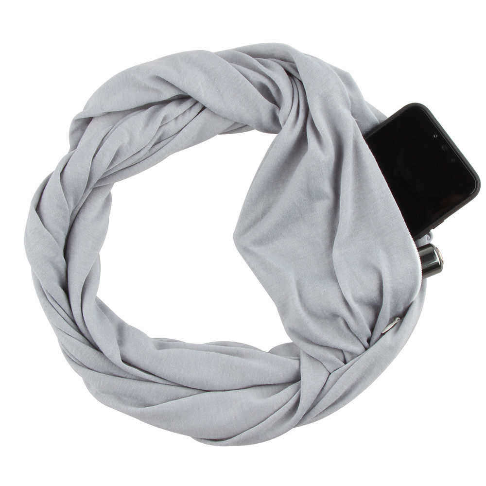 Unisex-Winter-Multipurpose-Vintage-Scarf-With-Zipper-Pocket-Portable-Cotton-Soft-Infinity-Scarf-1379817