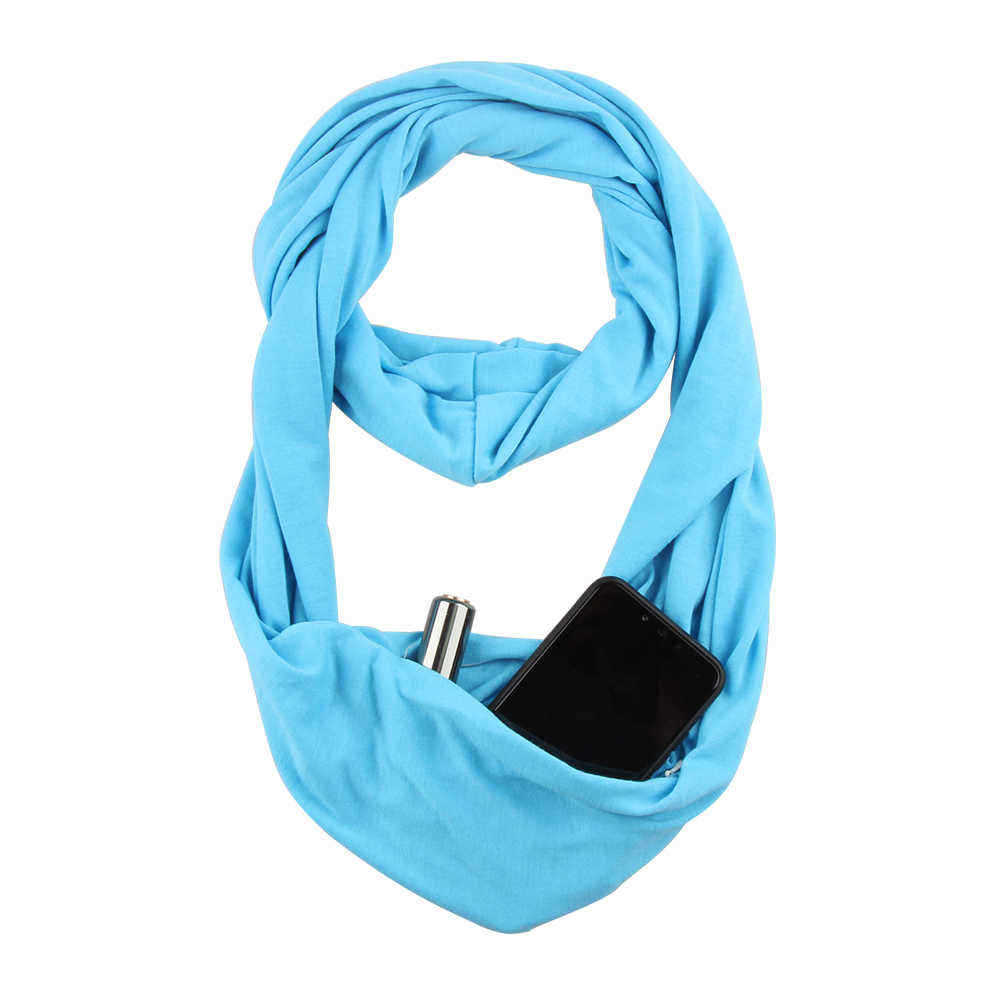 Unisex-Winter-Multipurpose-Vintage-Scarf-With-Zipper-Pocket-Portable-Cotton-Soft-Infinity-Scarf-1379817