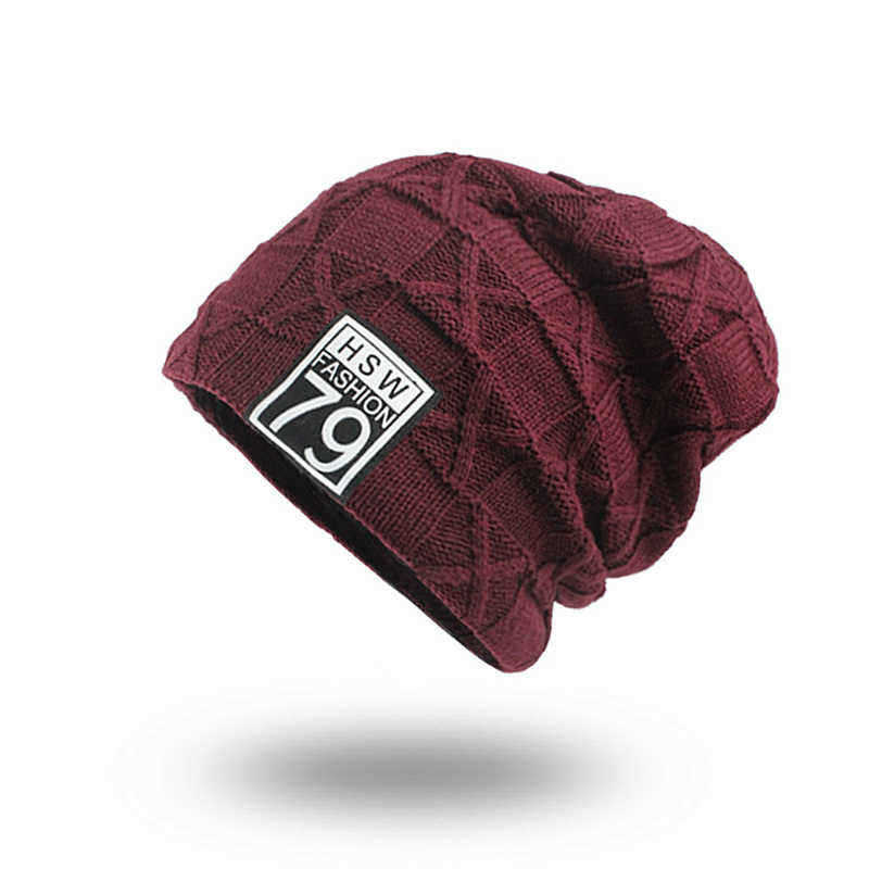 Unisex-Winter-Outdoor-Sports-Thicken-Woolen-Weaving-Knitted-Beanie-Hats-1350739