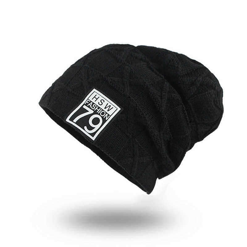 Unisex-Winter-Outdoor-Sports-Thicken-Woolen-Weaving-Knitted-Beanie-Hats-1350739