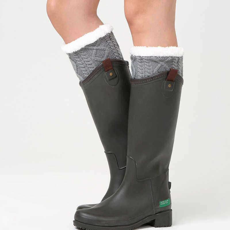 Unisex-Winter-Plus-Velvet-Knitting-Knee-Ankle-Calf-Warmer-Pads-Wool-Warm-Boots-Deco-Skirt-Tube-Socks-1377079