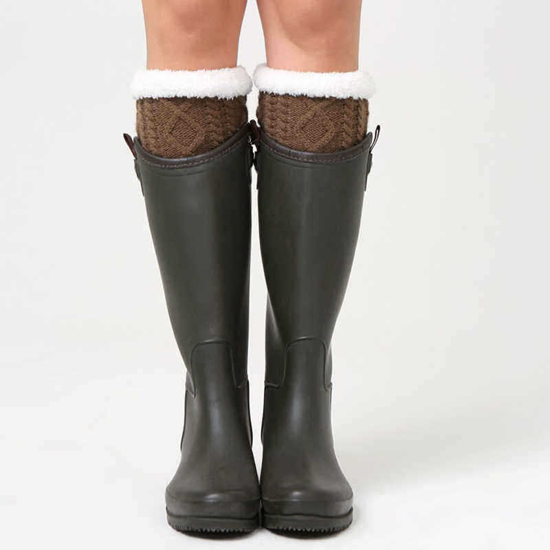 Unisex-Winter-Plus-Velvet-Knitting-Knee-Ankle-Calf-Warmer-Pads-Wool-Warm-Boots-Deco-Skirt-Tube-Socks-1377079