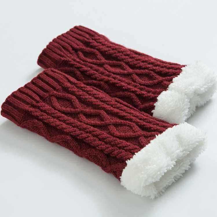 Unisex-Winter-Plus-Velvet-Knitting-Knee-Ankle-Calf-Warmer-Pads-Wool-Warm-Boots-Deco-Skirt-Tube-Socks-1377079