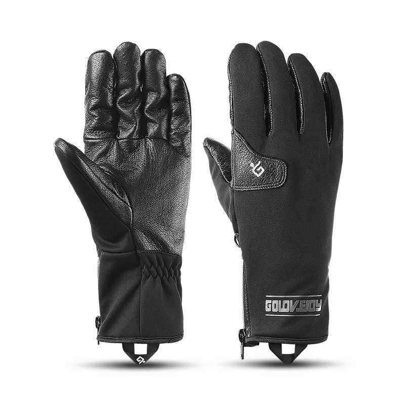 Unisex-Winter-Thick-Velvet-Genuine-Leather-Windproof-Waterproof-Skiing-Sports-Casual-Gloves-1374188