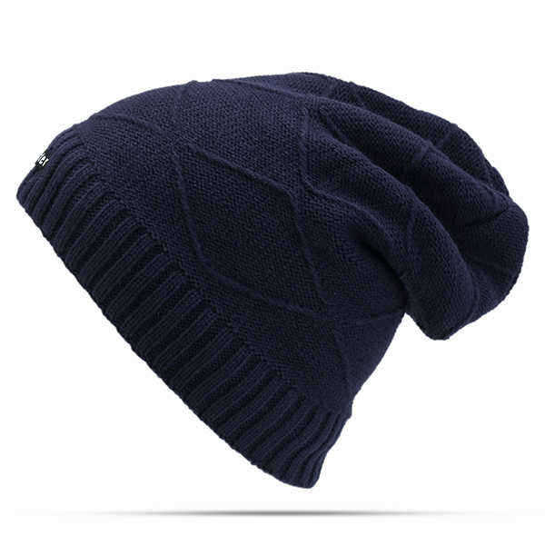 Unisex-Winter-Warm-Thickened-Velvet-Liner-Knitted-Hat-Outdoor-Casual-Baggy-Beanie-Cap-1216706