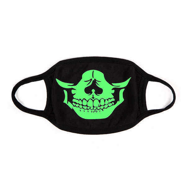 Unsiex-Men-Noctilucence-Luminous-Green-Cartoon-Skeleton-Pattern-Anti-Dust-Cotton-Mouth-Mask-1079687