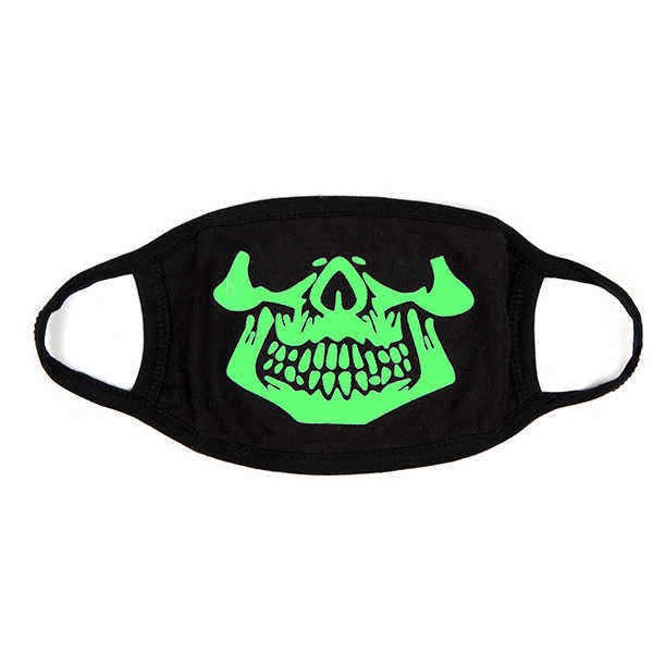 Unsiex-Men-Noctilucence-Luminous-Green-Cartoon-Skeleton-Pattern-Anti-Dust-Cotton-Mouth-Mask-1079687