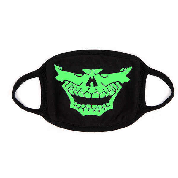 Unsiex-Men-Noctilucence-Luminous-Green-Cartoon-Skeleton-Pattern-Anti-Dust-Cotton-Mouth-Mask-1079687