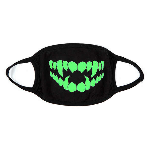 Unsiex-Men-Noctilucence-Luminous-Green-Cartoon-Skeleton-Pattern-Anti-Dust-Cotton-Mouth-Mask-1079687