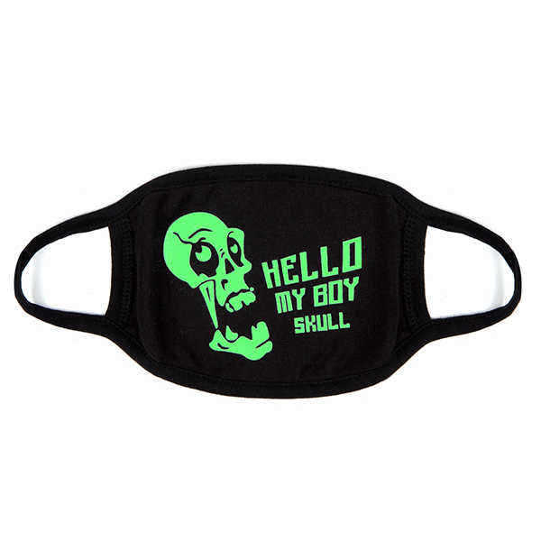 Unsiex-Men-Noctilucence-Luminous-Green-Cartoon-Skeleton-Pattern-Anti-Dust-Cotton-Mouth-Mask-1079687