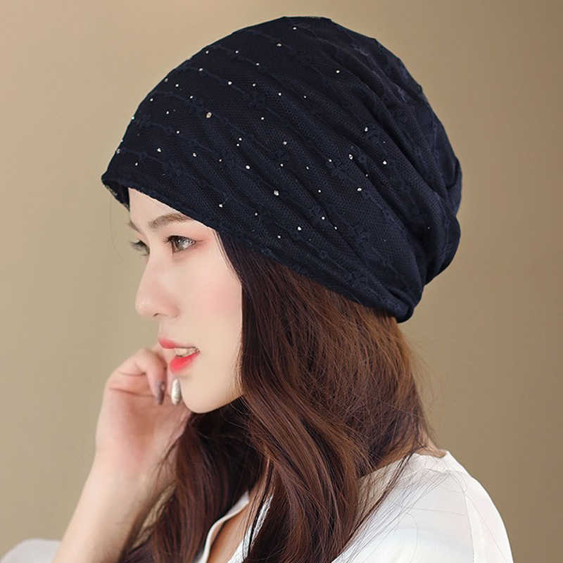 Vintage-Cotton-Breathable-Beanie-Cap-Women-Earmuffs-Flexible-Turban-Cap-1437392