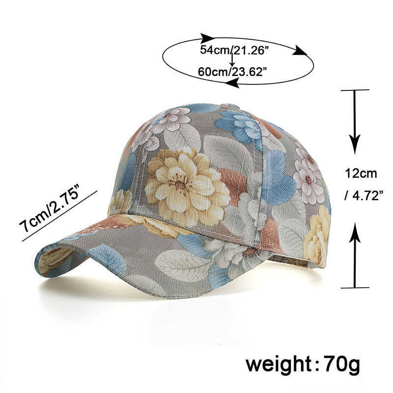 Vintage-Men-Women-Floral-Baseball-Cap-Outdoor-Leisure-Adjustable-Peaked-Dad-Hat-1339309