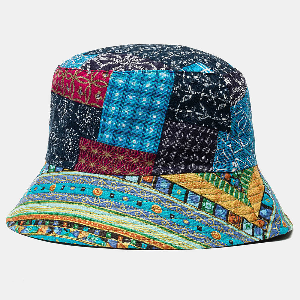 Vintage-Old-Print-Fisherman-Hat-Double-Sided-Cap-Visor-National-Style-Bucket-Hat-1541346