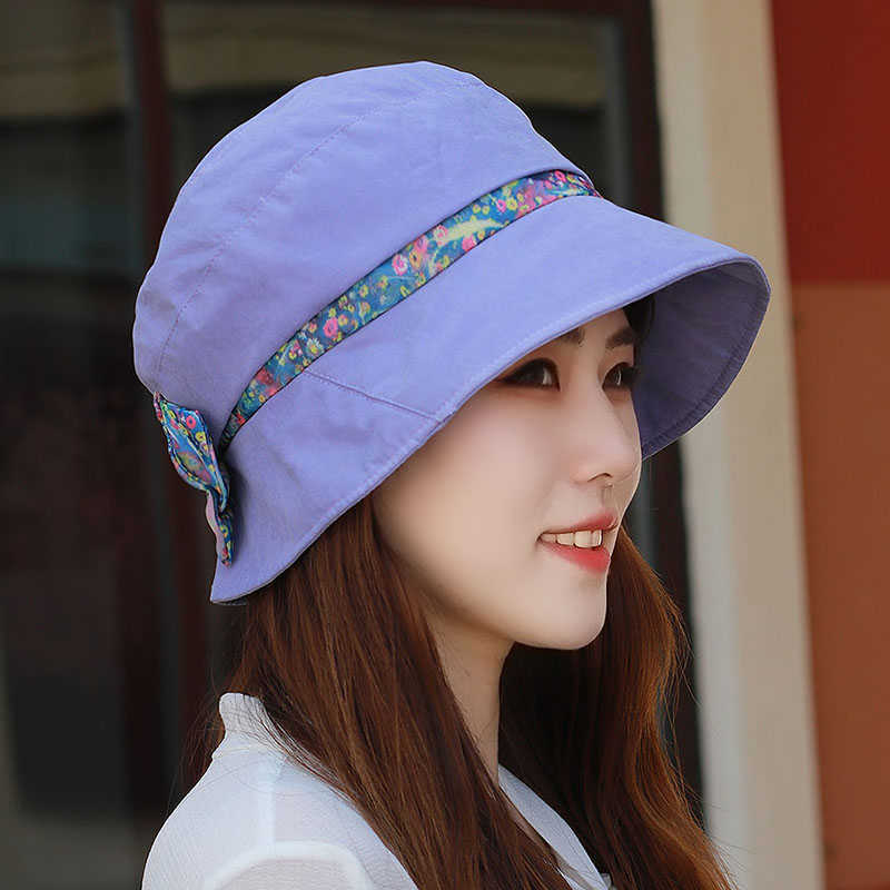 Vintage-Women-Cotton-Floral-Wide-Brimmed-Bucket-Hat-Sun-Protection-Fisherman-Cap-1433337