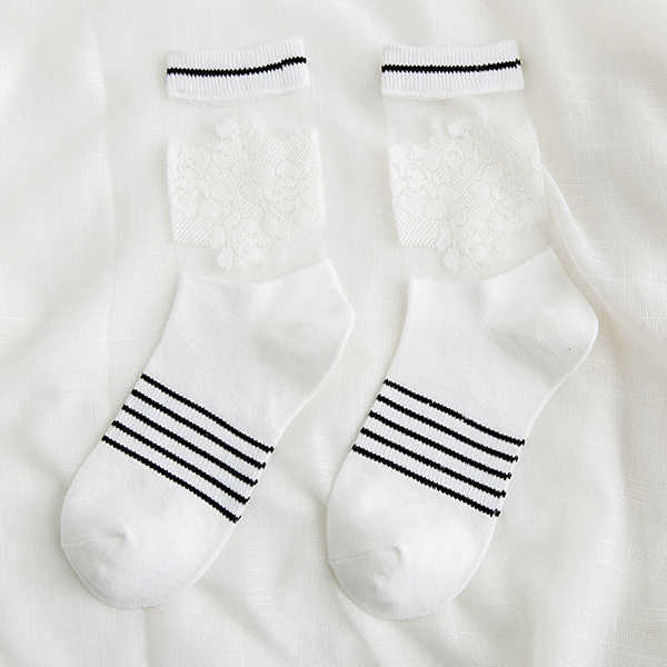 Vogue-Lace-Cottton-Stripe-Ankle-Socks-Leisure-Skid-Resistant-Breathable-Deodorization-Sock-for-Women-1267193