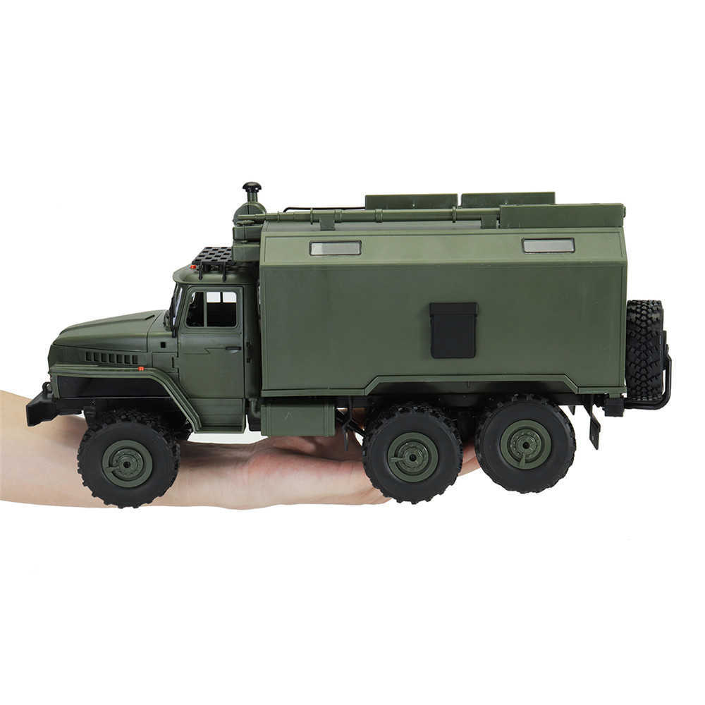 WPL-B36-Ural-116-24G-6WD-Rc-Car-Military-Truck-Rock-Crawler-Command-Communication-Vehicle-RTR-Toy-1353390