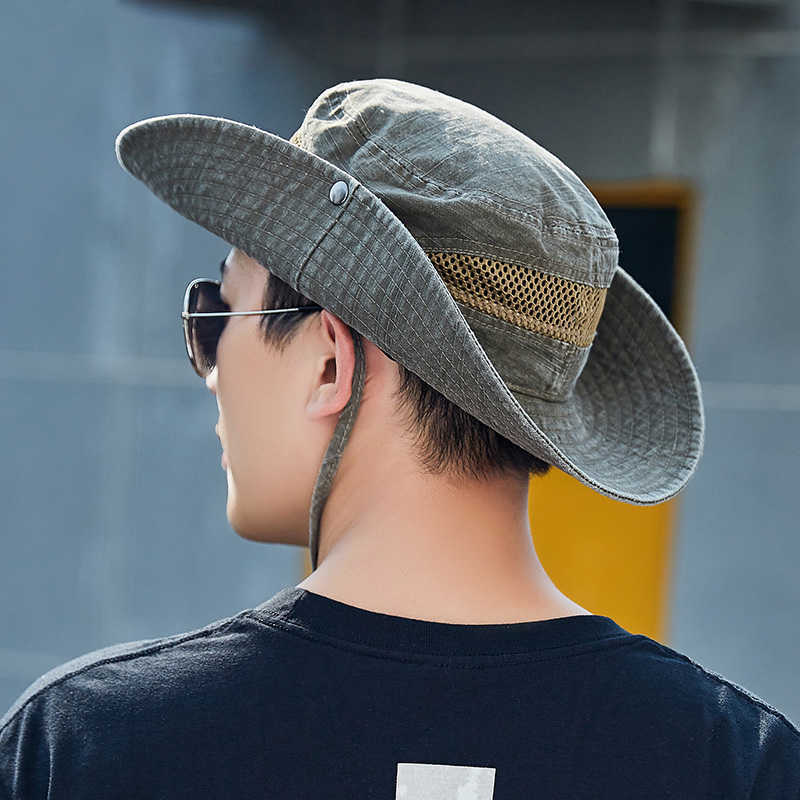 Wide-Cotton-Mesh-Sun-Cycling-Hiking-Fishing-Hat-Outdoor-UV-Protection-Flap-Cap-1414995