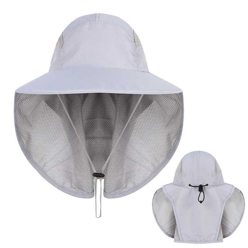 Wide-Nylon-Waterproof-Bucket-Hat-Sunscreen-UV-Protection-Fishing-Hat-with-Neck-amp-Face-Flap-Cover-C-1414965