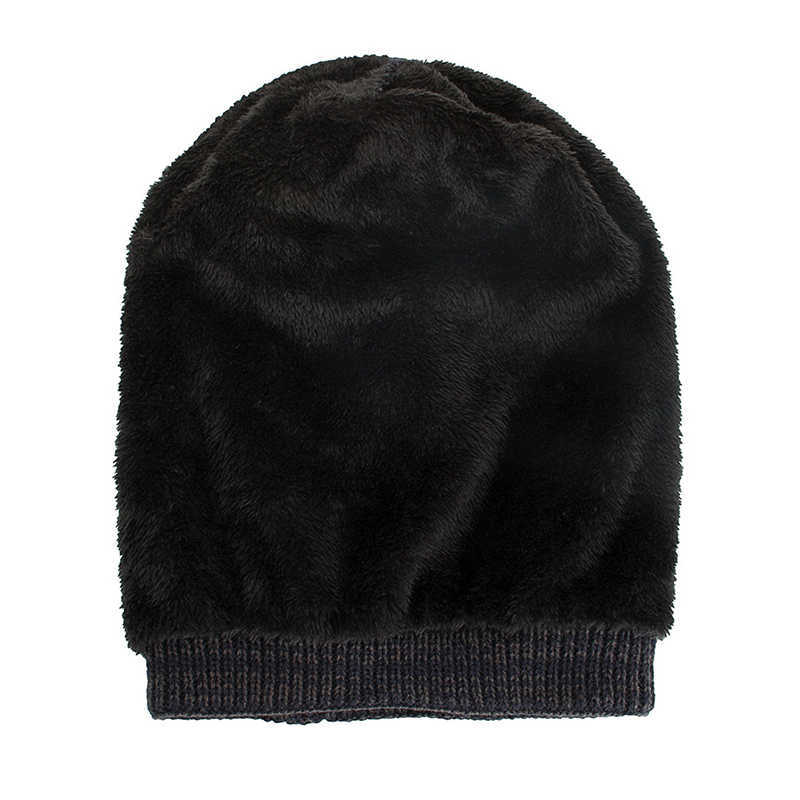 Winter-Diamond-Plaid-Plus-Velvet-Earmuffs-Knitted-Sweater-Hat--Slouch-Warm-Beanie-Caps-1344368