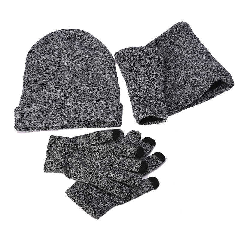 Winter-Knit-Hat-Scarf-Touch-Screen-Gloves-Set-Men-Women-Plus-Velvet-Windproof-Earmuffs-Cap-Suit-1365264