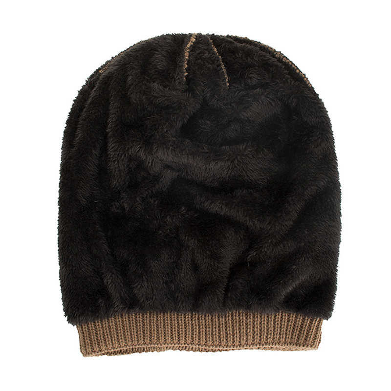 Winter-Plus-Velvet-Thicken-Hedging-Cap-Double-Layers-Earmuffs-Knitted-Beanie-Hat-1344391