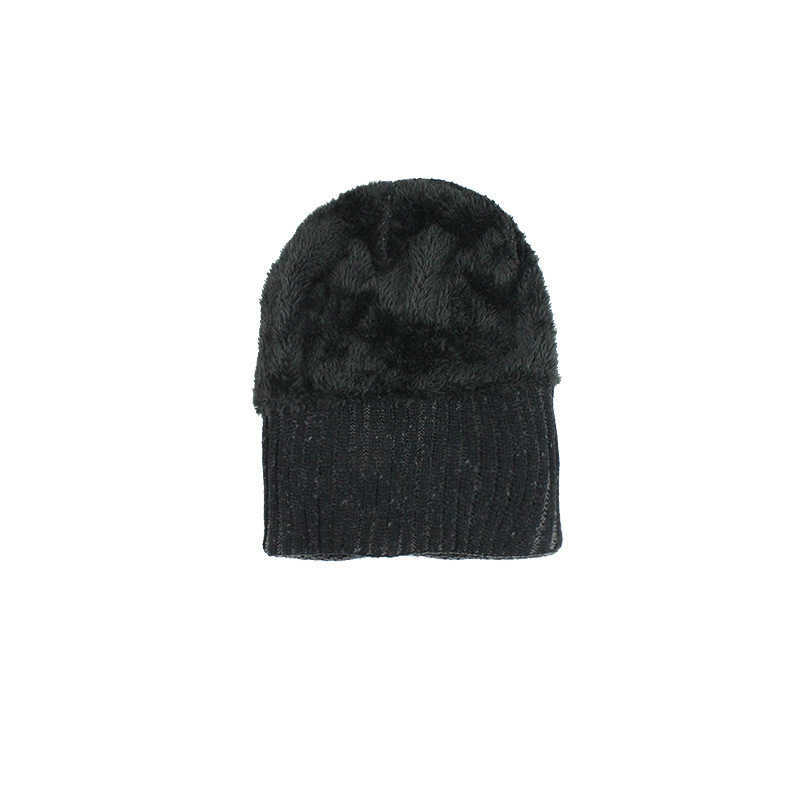 Winter-Thicken-Plus-Velvet-Beanie-Caps-with-Scarf-Set-Warm-Double-Layers-Knitted-Hat-1351637