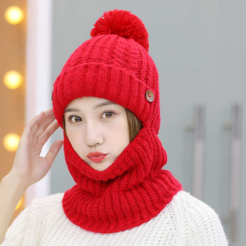 Winter-Thicken-Plus-Velvet-Siamese-Knit-Hat-Scarf-Windproof-Earmuffs-Ski-Beanie-Cap-for-Women-1365741