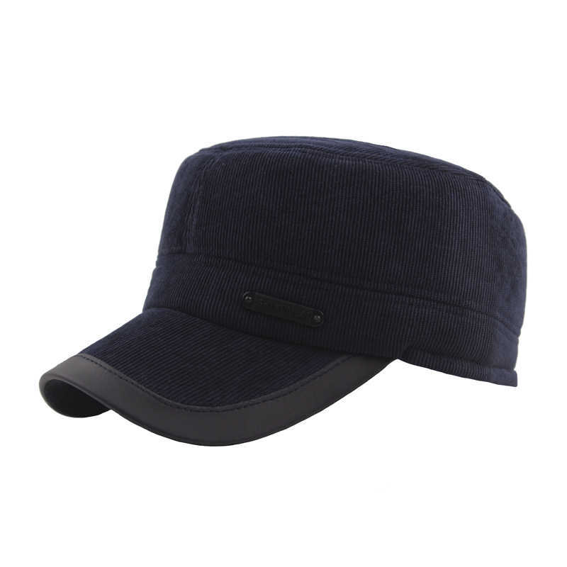 Winter-Vintage-Corduroy-Thicken-Earmuffs-Military-Style-Hat-Outdoor-Ski-Cadet-Army-Cap-1364027