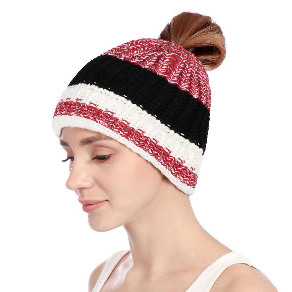 Winter-Warm-Windproof-Earmuffs-Knit-Ponytail-Beanie-Cap-Slouch-Ski-Skullcap-for-Women-1367960