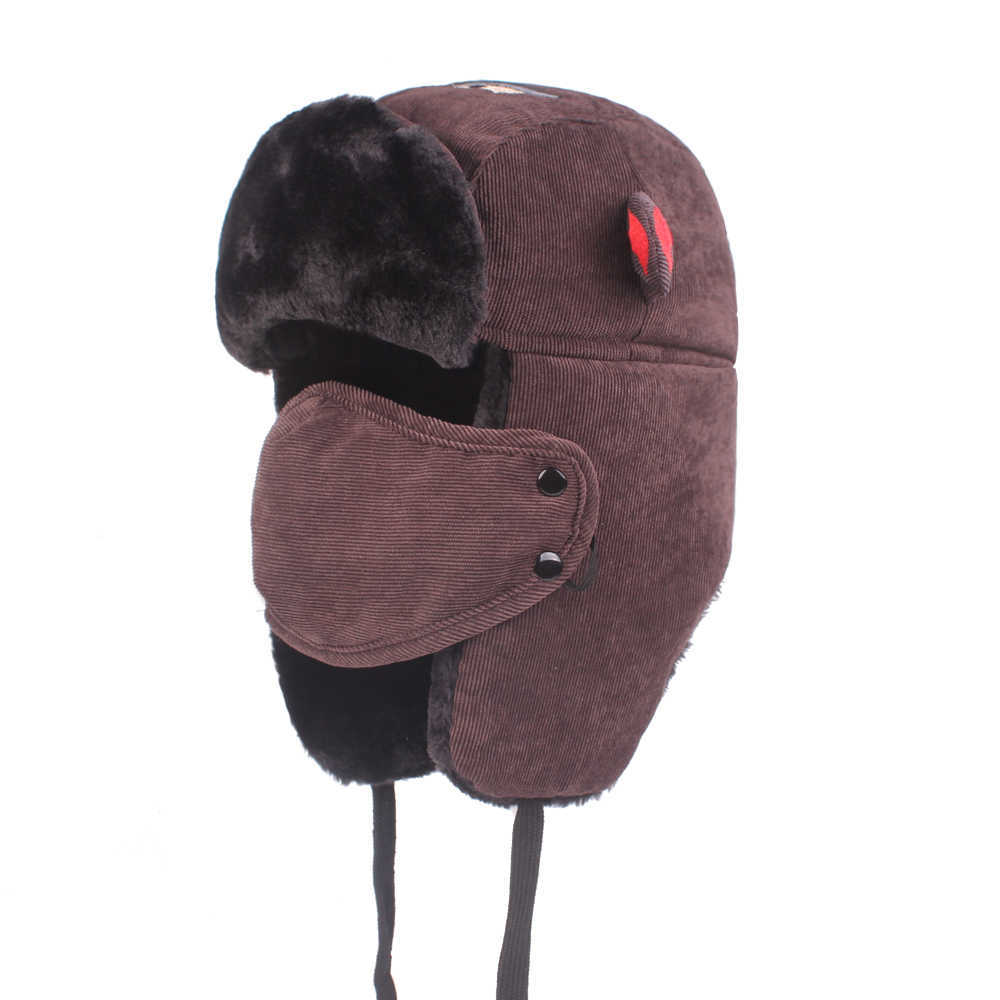 Winter-Windproof--Thicken-Plus-Velvet-Trapper-Hat-with-Flap-Mask-for-Men-Outdoor-Skiing-Sport-1351460