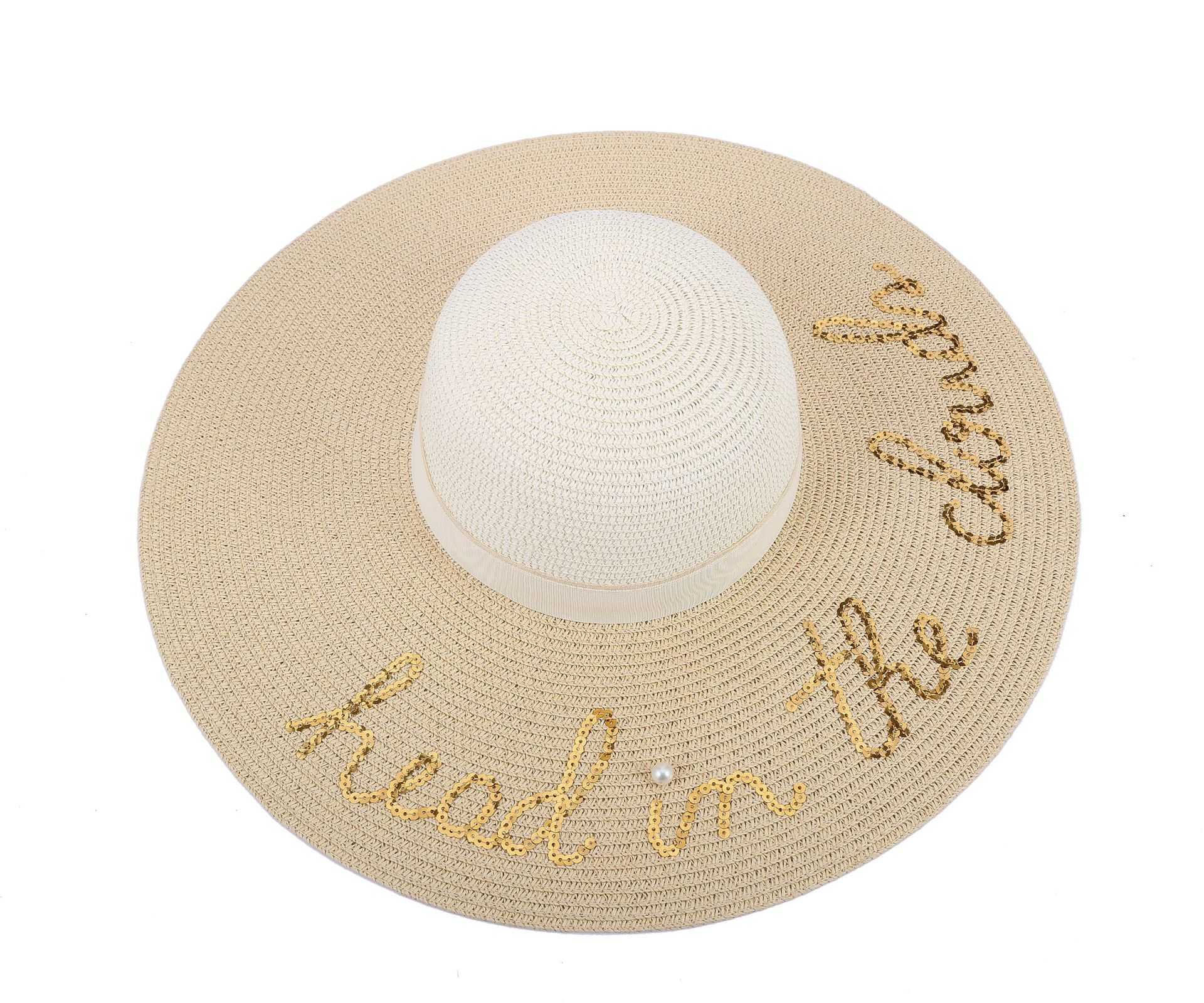 Woman-Letter-Embroidered-Two-color-Stitching-Big-Brim-Seanside-Straw-Hat-1509280