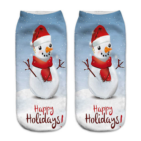 Women-3D-Print-Cute-Santa-Claus-Ankle-Socks-Casual-Low-Cut-Christmas-Socks-1214763