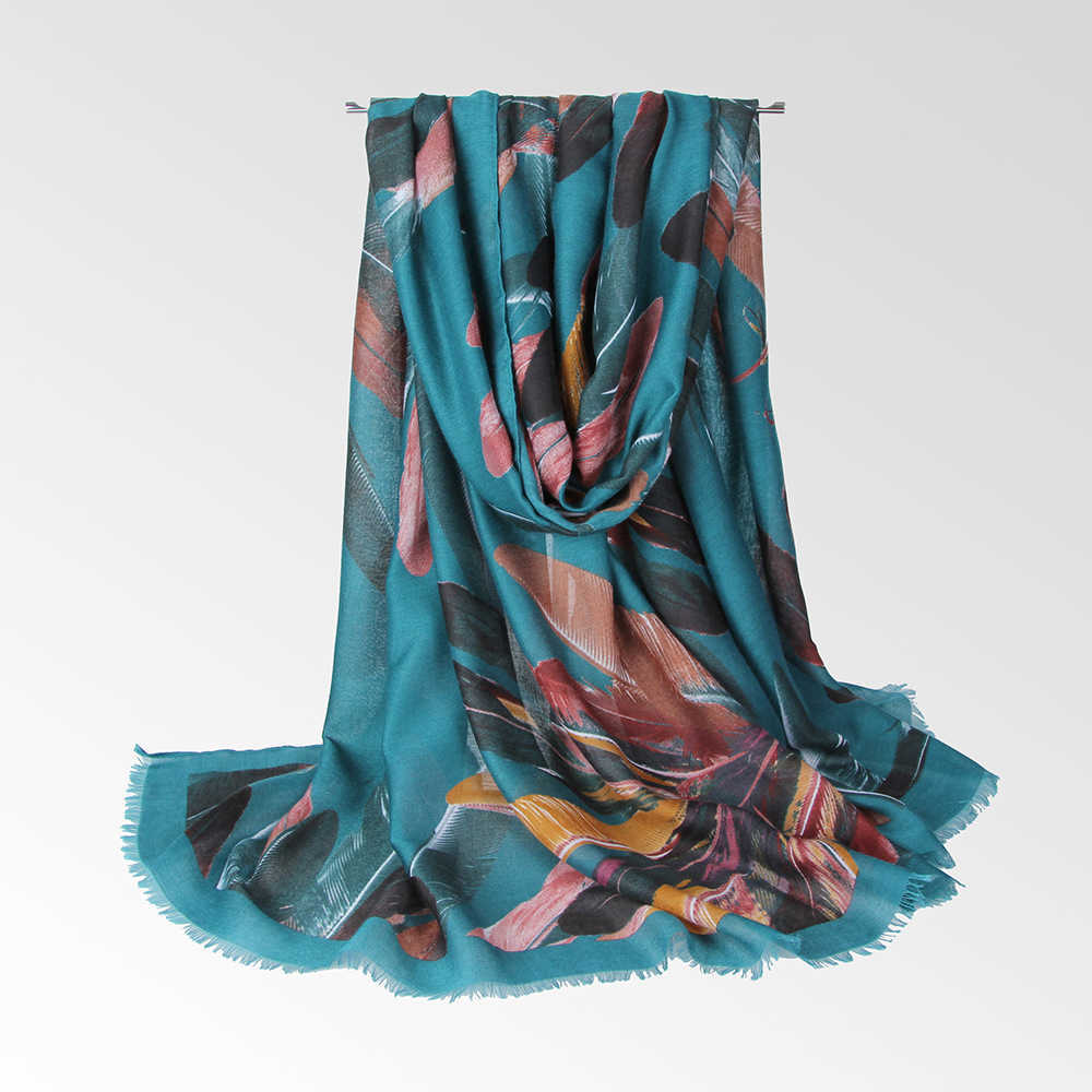 Women-90180-CM-Vintage-Painting-Printing-Scarf-Summer-Outdoor-Breathable-Shawl-1326491