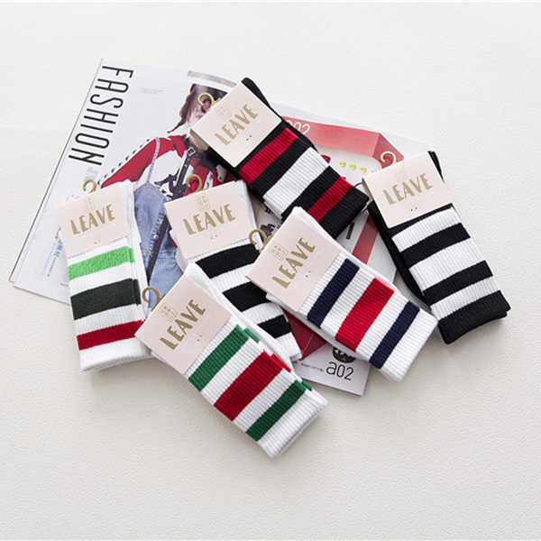 Women-Autumn-Warm-Striped-Cotton-Middle-Tube-Socks-Casual-Sports-Breathable-Socks-1176901