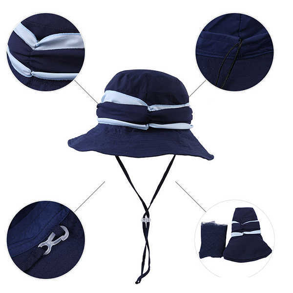 Women-Breathable-Face-Neck-Protection-Beach-Hat-Outdoor-Foldable-Sunshade-Bucket-Cap-1175242