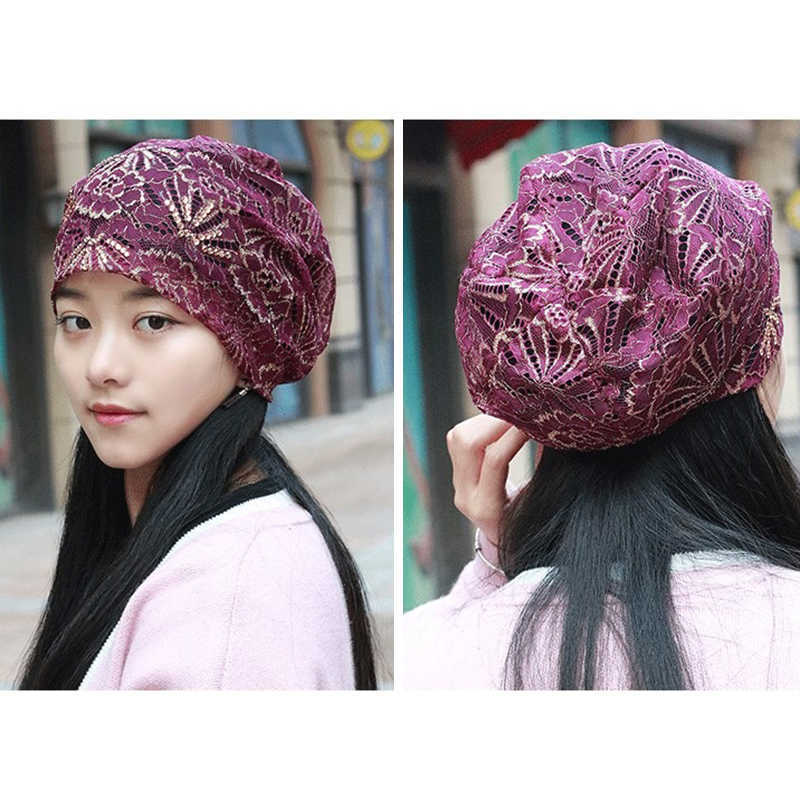 Women-Casual-Lace-Breathable-Rhinestone-Beanie-Cap-Vintage-Earmuffs-Flexible-Turban-Hat-1436345