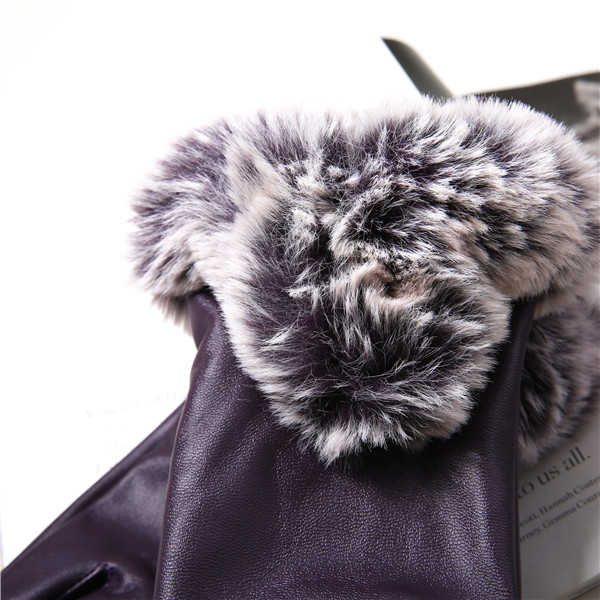 Women-Cold-Winter-Warm-Thick-Rabbit-Fur-PU-Leather-Texting-Screen-Waterproof-Windproof-Ski-Gloves-1231586