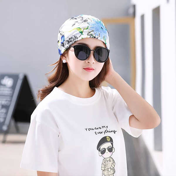 Women-Cotton-Casual-Printing-Hood-Headpiece-Summer-Breathable-Beanie-Hats-1172389