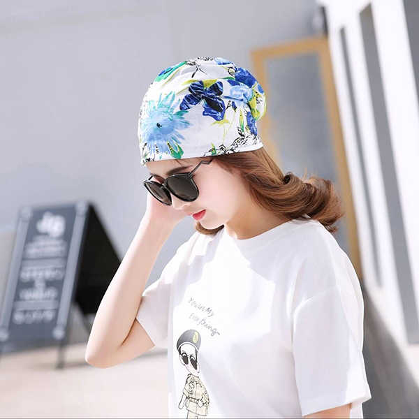 Women-Cotton-Casual-Printing-Hood-Headpiece-Summer-Breathable-Beanie-Hats-1172389