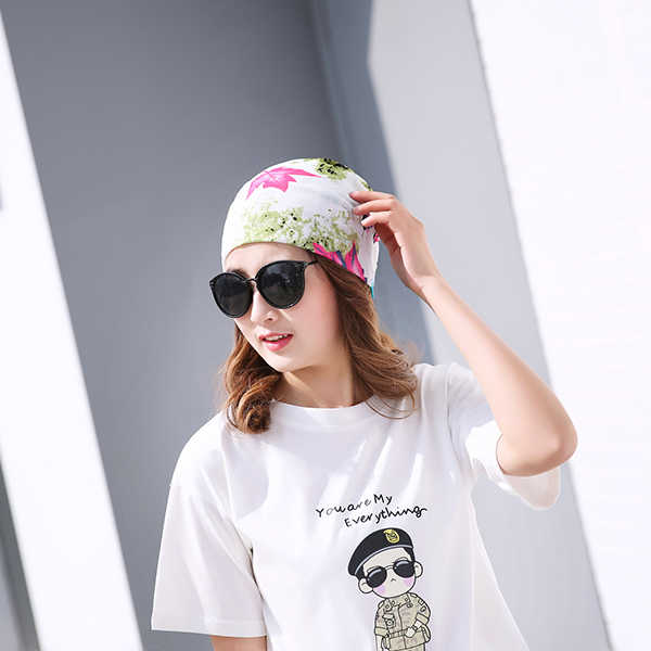 Women-Cotton-Casual-Printing-Hood-Headpiece-Summer-Breathable-Beanie-Hats-1172389