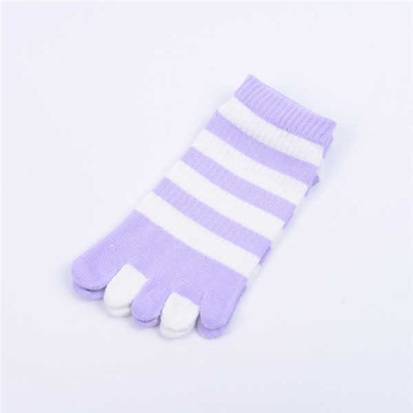 Women-Cotton-Color-Five-Toe-Socks-Wide-Stripes-Comfortable-Toe-Socks-1274319