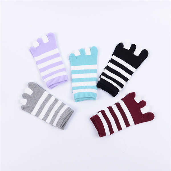 Women-Cotton-Color-Five-Toe-Socks-Wide-Stripes-Comfortable-Toe-Socks-1274319