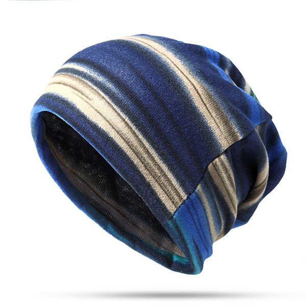 Women-Cotton-Colorful-Multifunctional-Beanie-Hat-Scarf-Casual-Windproof-Double-Layers-Cap-Collar-1193727