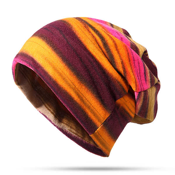 Women-Cotton-Colorful-Multifunctional-Beanie-Hat-Scarf-Casual-Windproof-Double-Layers-Cap-Collar-1193727