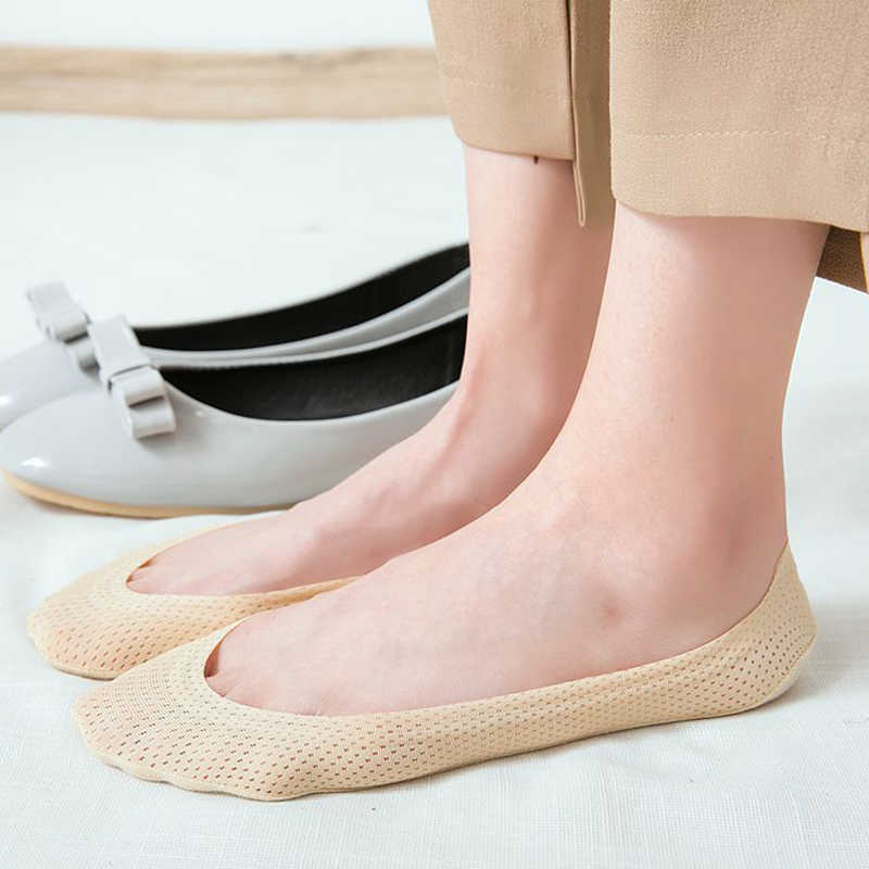 Women-Cotton-Hollow-Out-Invisible-Breathable-Low-Cut-Socks-Non-Skid-Sock-1303640