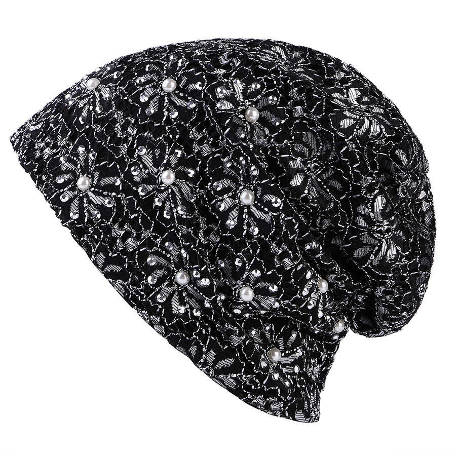 Women-Cotton-Hollow-Out-Rhinestone-Bonnet-Outdoor-Slouchy-Earmuffs-Skull-Cap-Beanie-1325195