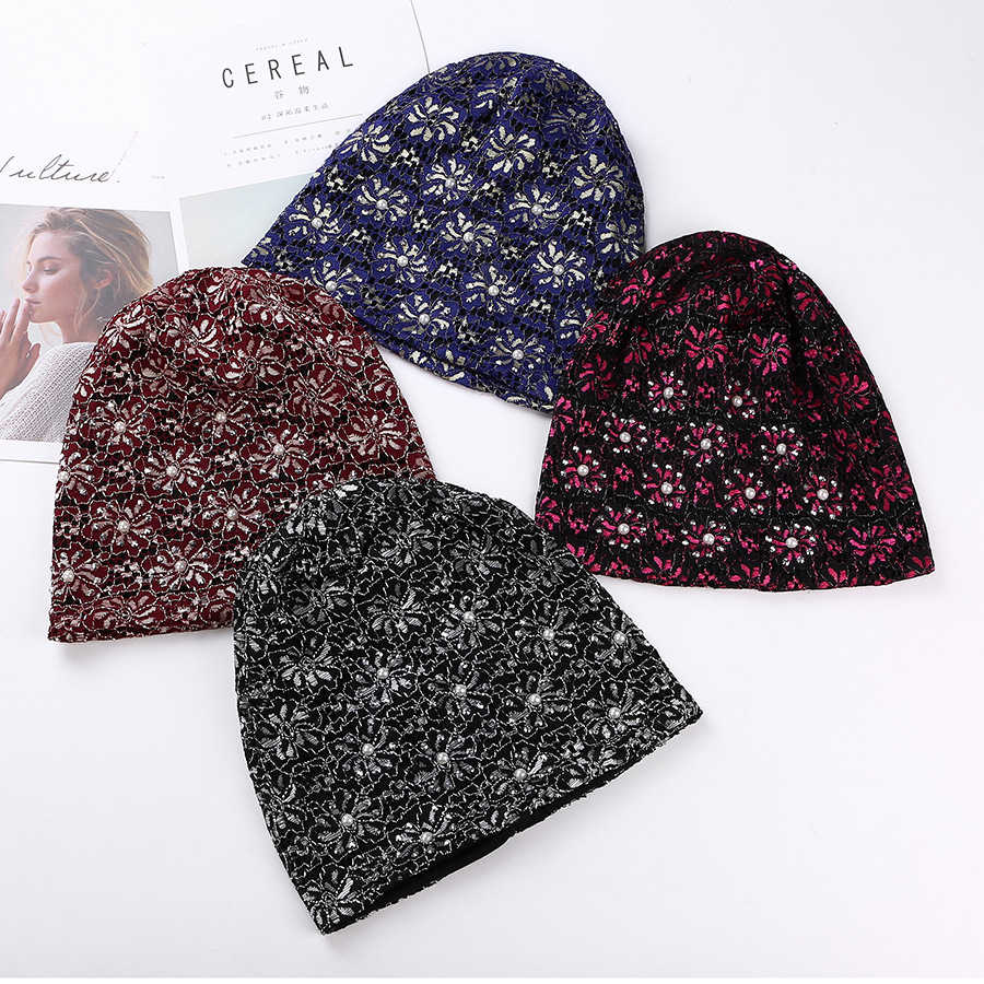 Women-Cotton-Hollow-Out-Rhinestone-Bonnet-Outdoor-Slouchy-Earmuffs-Skull-Cap-Beanie-1325195