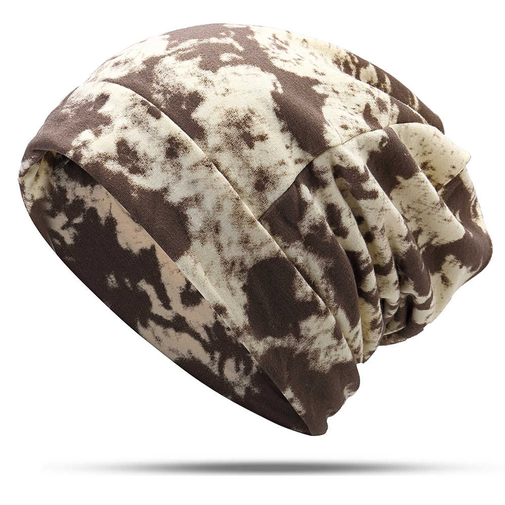 Women-Cotton-Multi-Purpose-Hooded-Beanie-Scarf-Printing-Tactical-Riding-Headband-1351634